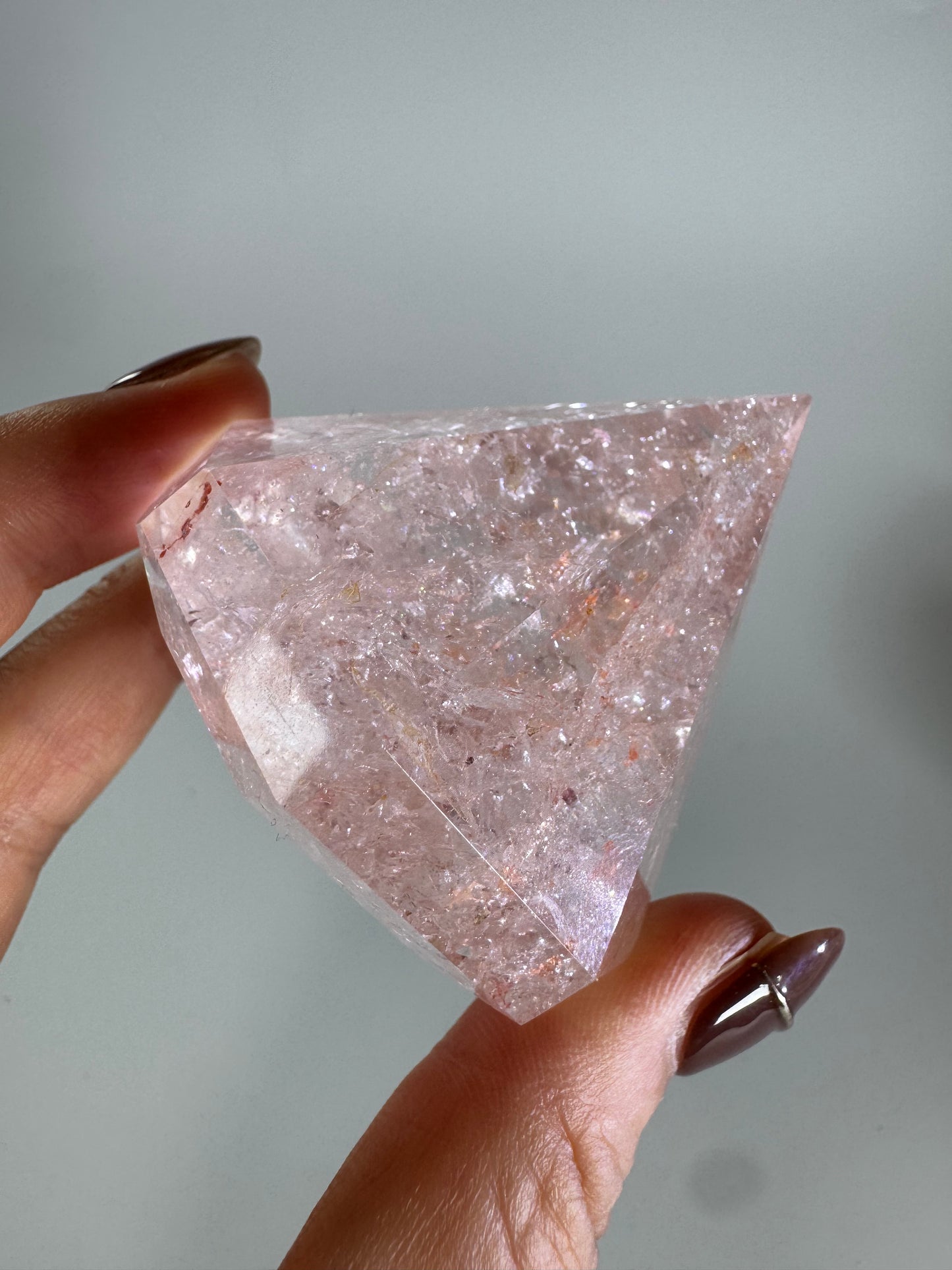 Brilliant Diamond Cut Pink Quartz

ブリリアント ダイヤモンドカット ピンククォーツ