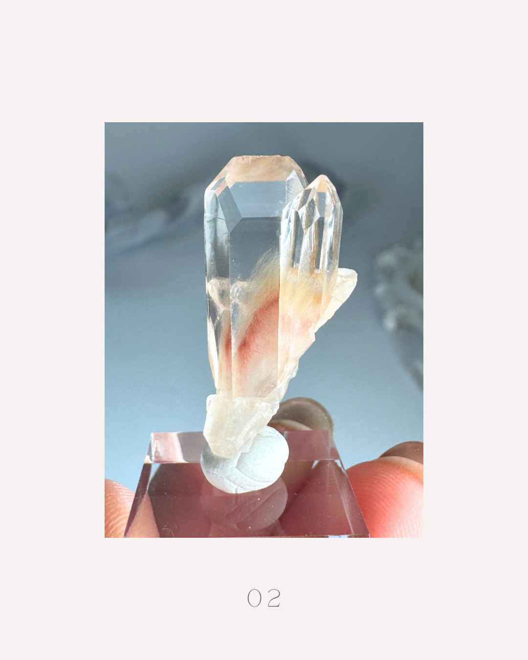 Peach Rabbit Hair Quartz from Madagascar ピーチラビットヘアクォーツ