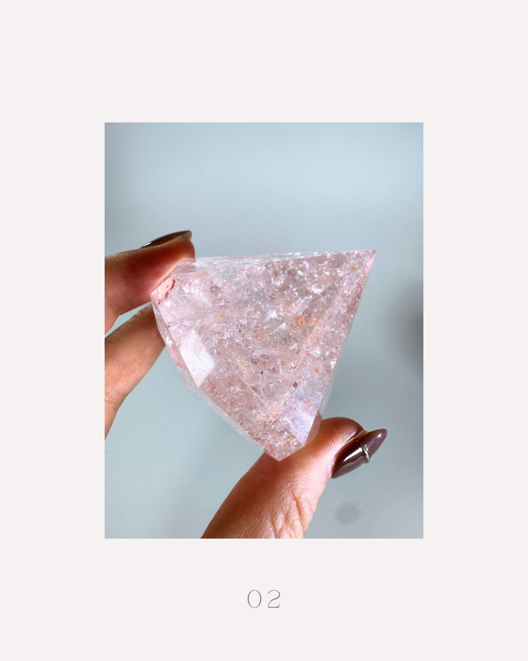 Brilliant Diamond Cut Pink Quartz

ブリリアント ダイヤモンドカット ピンククォーツ