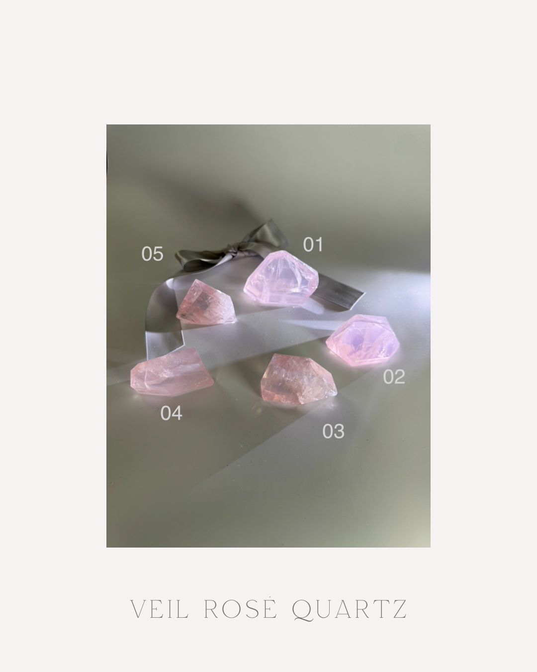 Veil Rosé Quartz
ヴェールドロゼクォーツ
（流通名：ジェムローズクォーツ）