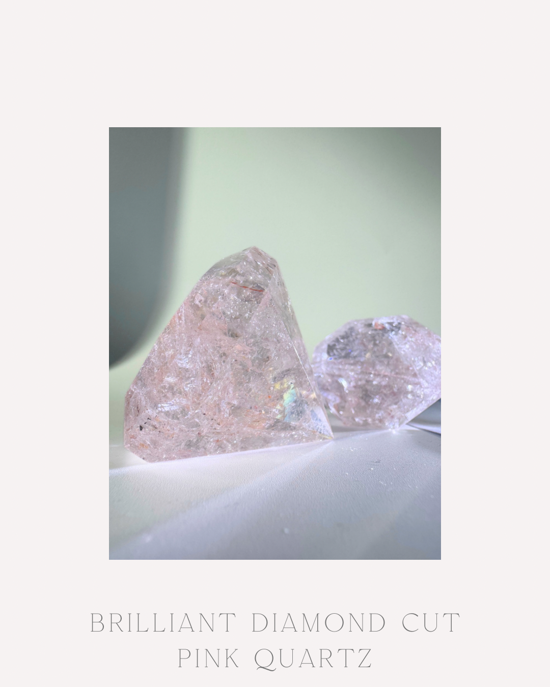 Brilliant Diamond Cut Pink Quartz

ブリリアント ダイヤモンドカット ピンククォーツ