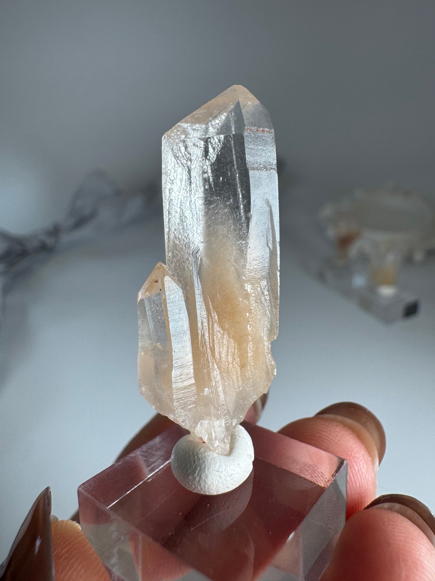Peach Rabbit Hair Quartz from Madagascar ピーチラビットヘアクォーツ