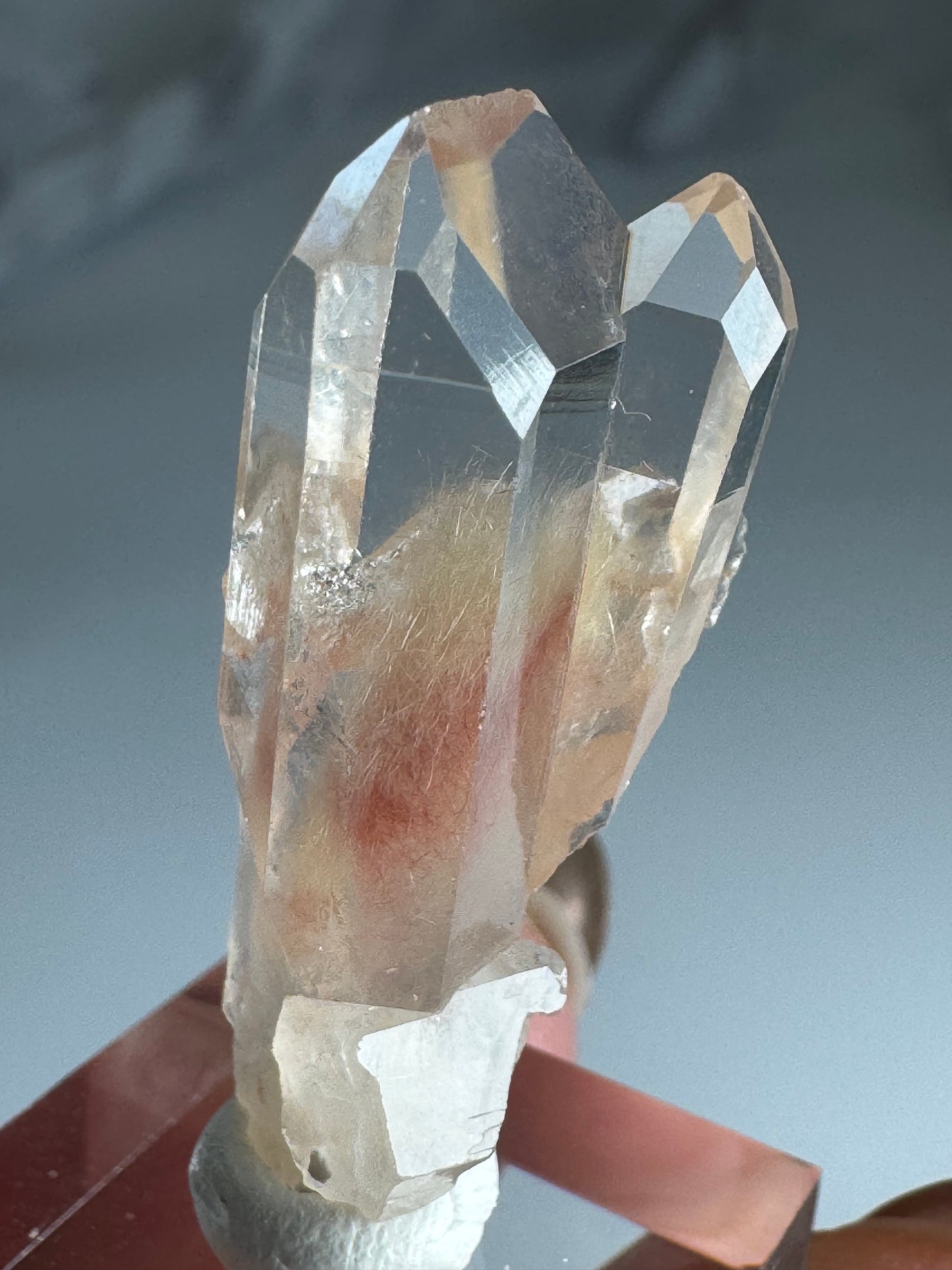 Peach Rabbit Hair Quartz from Madagascar ピーチラビットヘアクォーツ
