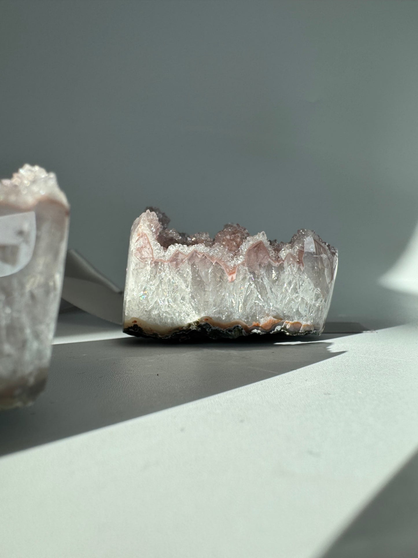 Blush Crown Amethyst（Uruguay origin）アメジストドゥルージー　konpeito (Japanese sugar candy)